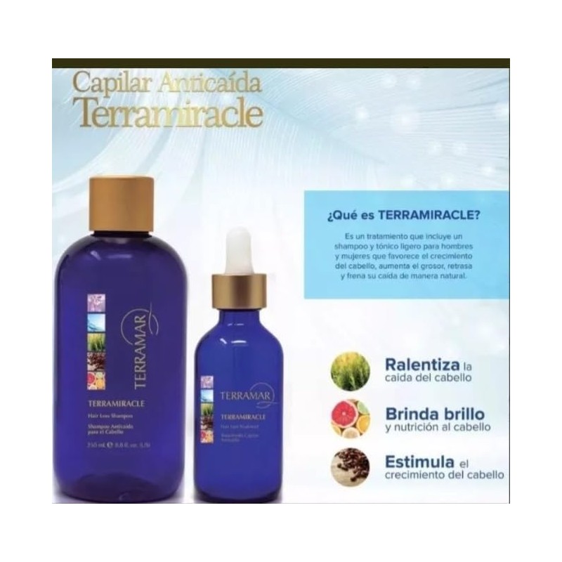 Terramar Terramiracle Set Anticaída Tratamiento Capilar 90 ML Shampoo 250