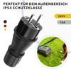 Schuko Plug 230 V IP54 - Set of 3 Robust