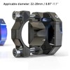 Baceyong Motorcycle Handlebar Thermometer Waterproof Luminous Alloy Temperature Display Compatible