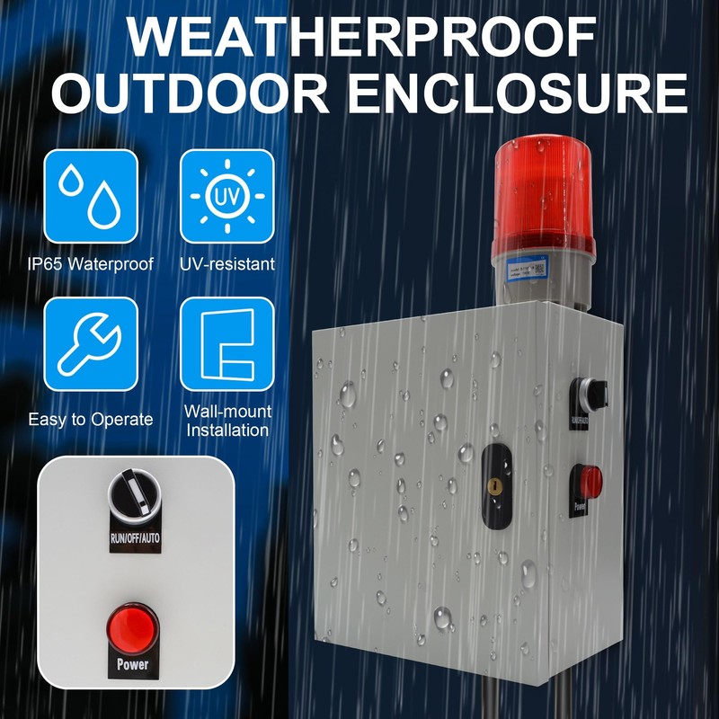 Sump Pump Alarm, IP65 High Water Septic Alarm with 120dB
