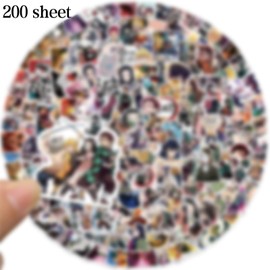 Demon Stickers, Demon Stickers, Demmon Anime Stickers, Kawaii Stickers, PIIMNT Stickers for DIY Scrapbook, Laptop, Photo Album, Skateboard, School Bag, Pack of 200