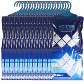 ZARPAX Hanging Moisture Absorber Activated Charcoal 10.6 oz/300g | Moisture Absorbing Bags for Bathroom, Closet & Kitchen | Removes Moisture, Humidity & Odors | Portable Dehumidifier | Set Of 20