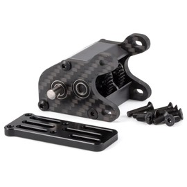 CobraCrawler Ultralight Dual Motor Transmission 62g Aluminum LCG Transmission Gearboxes 48P Overdrive Dig Tiny Gearbox for 1/10 RC Crawler LCG Cheater Rig (Gray)