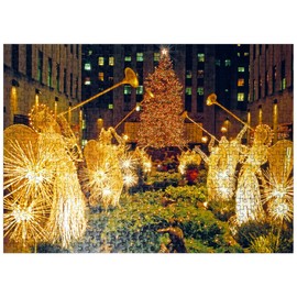 MyPuzzle Rockefeller Center at Christmas Time, New York City, New York, USA - Premium 500 Piece Jigsaw Puzzle for Adults