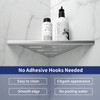 8'' Corner Shower Shelf 2PCS, 304 Stainless Steel Recessed Bathroom