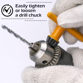 Famgee Replacement Drill Chuck Key Wrench Electric Drill Clamping Tool Heavy Duty Thumb Handle Chuck Key (Chuck Diameter 3/4" / 5/8" / 1/2" / 3/8" / 1/4" / 5/32") - 6 pcs