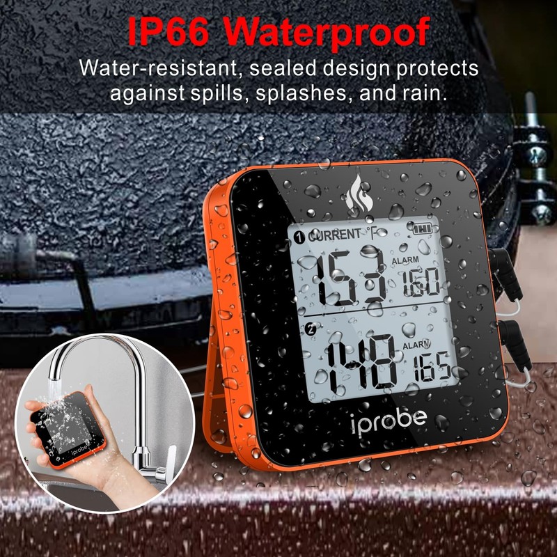 iProbe 600 ft Range Digital Wireless Meat Thermometer with 2