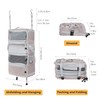 TABITORA Travel Luggage Organizer Hanging Packing Cubes Portable Hanging Shelves