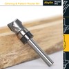 Solid Carbide Spiral Flush Trim Router Bits, 2+2 Compression Flutes,