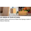 THEGREATERPLANET 10 Pck Biodegradable Sponges Kitchen Natural Dishes Plant Based