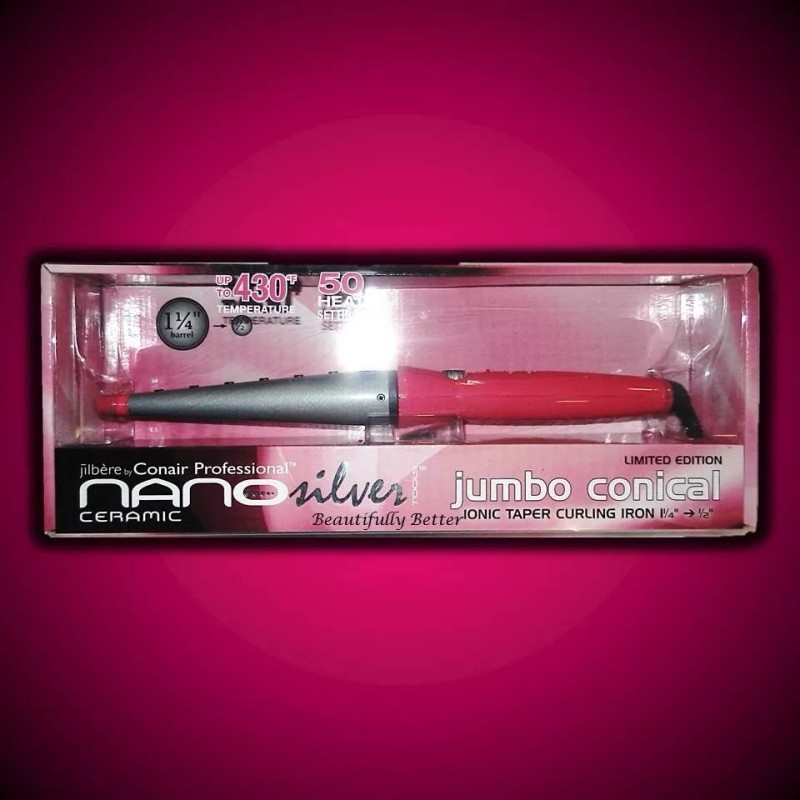Jilbere NEW! JILBERE NANO SILVER TOOLS PINK JUMBO CONICAL CONI