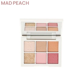 MAD PEACH Daily Mood Eyeshadow Pallet 1.3g*6ea, Color:02 Completed Brown