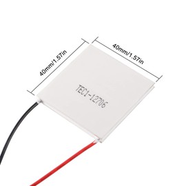 Alinan 3pcs TEC1-12706 Semiconductor Refrigeration Tablets TEC1-12706 12V 6A 60W Heatsink Thermoelectric Cooler Cooling Peltier Plate Module 40x40MM