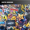 HNTR Gamer Stickers | 50 Epic Gaming Decals