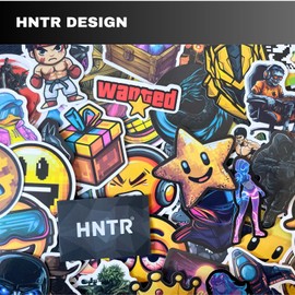 HNTR Gamer Stickers | 50 Epic Gaming Decals