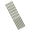 Pack of 6 Long 3.0mm HSS Drill Bits for Wood, Plastic and Metal