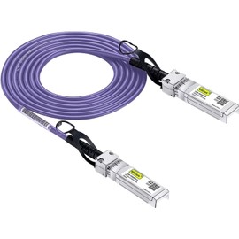 [Very Peri] 10G SFP+ DAC Cable 2 m (6.5 ft), Twinax SFP+ Cable for Cisco SFP-H10GB-CU2M, Meraki MA-CBL-TA-2M, Ubiquiti UniFi, D-Link, Supermicro, Netgear, Mikrotik, Open Switches