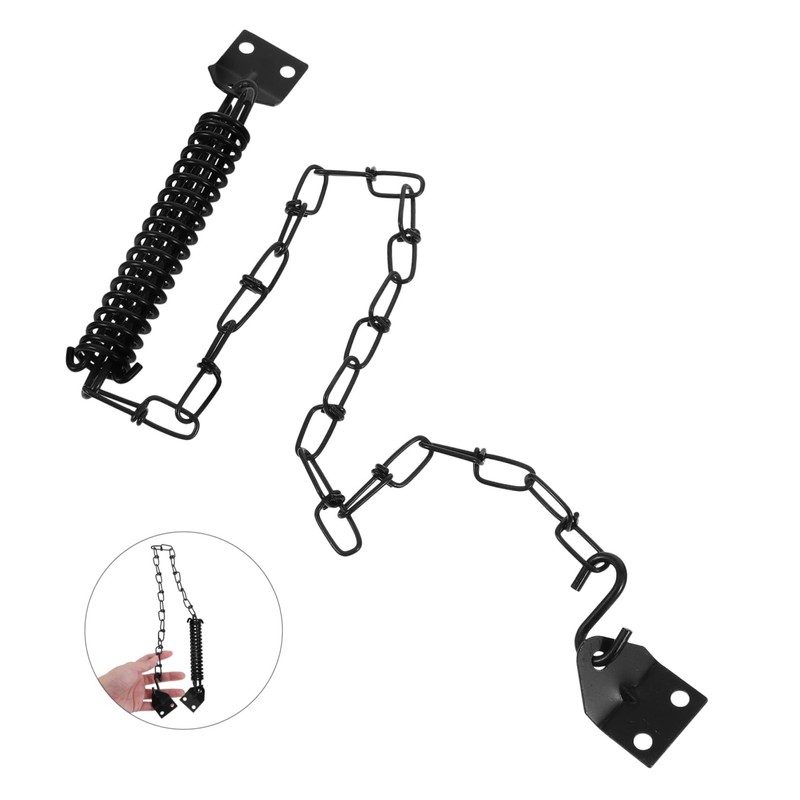 Operitacx Anti-Theft Door Lock Windproof Chain Handle Steel Chain for