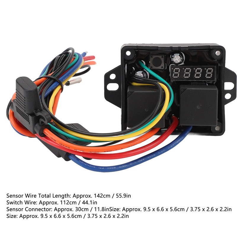 Greensen Digital Radiator Fan Switch Kit, Digital Fan Controller Einstellbare
