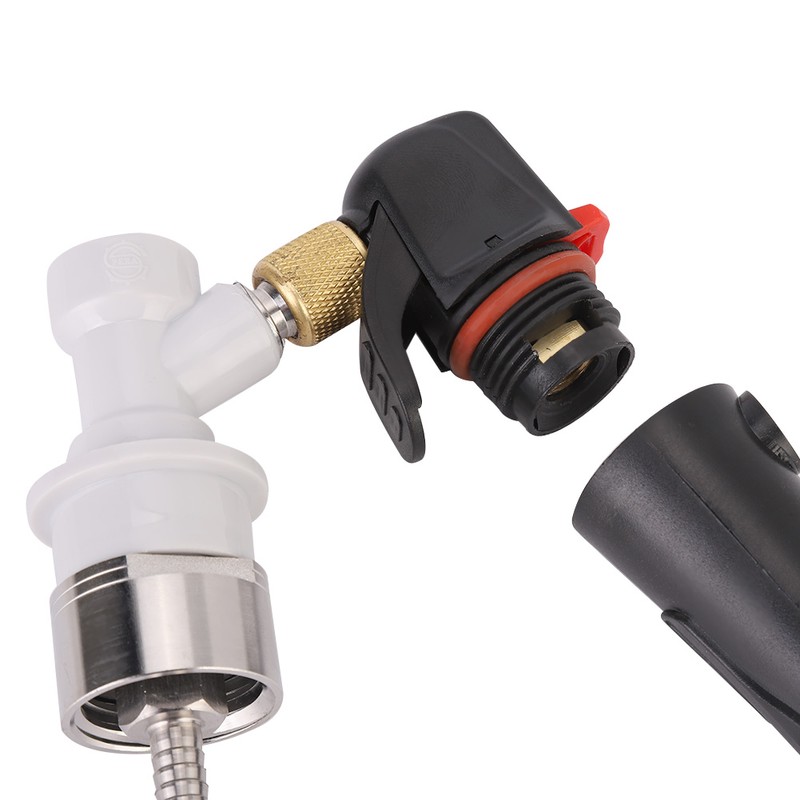Handhold Pressurizer Keg Charger Kit with Carbonation Cap for Beer