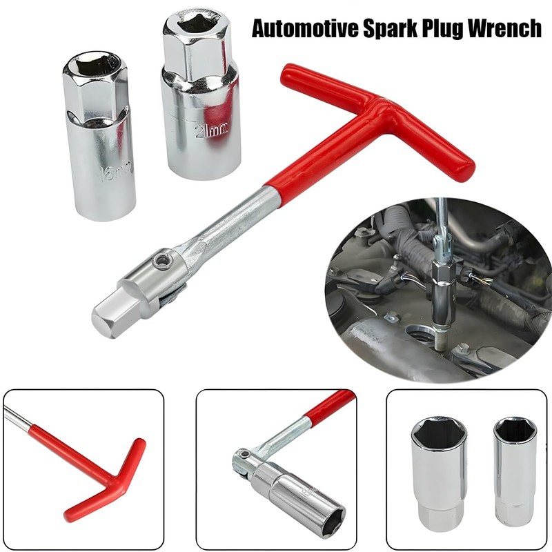 JNNJ 3-Piece Spark Plug Wrench Set, T-Handle Spark Plug Wrench