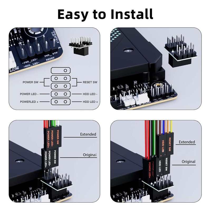 Power Switch for Desktop Computers Binghe PC Power Button PC