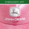 John Deere Mesh Adjustable Snapback Baseball Cap One Size, Pink,