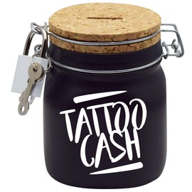 Money Box Tattoo Cash White Money Gift Idea Black M