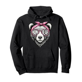 Mama Bear Mother Bear Lover Parent Mother's Day Motherhood Pullover Hoodie