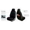 TLH Premium Fabric Seat Covers Front Set, Airbag Compatible, Black