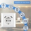 Kaifire USB Socket, Flush-Mounted Socket with USB Charger Connection (Max.