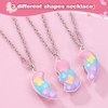 FloraMolly Friendship Necklaces for 3, Various Shapes Magnetic Butterfly Heart