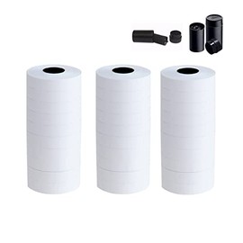 30 rollos de calcomanías blancas de precios de 2 líneas, 15000 etiquetas con 3 tintas para MX6602 YH-689 HM-689 MX6600 pistola etiquetadora etiquetado