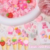 300 Pcs Junk Case Charms, 3D Mix Assorted Flower Bows