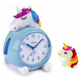 Atlanta Children's Alarm Clock without Ticking with Music + Eraser Unicorn – 2163 Wheel