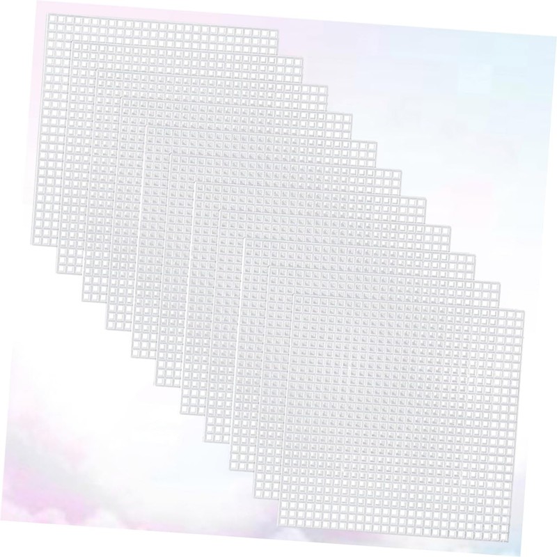 COHEALI DIY Cross-Stitch Mesh Sheets 30 Pcs Plastic Canvas Sheets