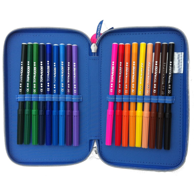 Depesche Top Model Pencil Case (G62)-Pencil Case Blue Triple Friends