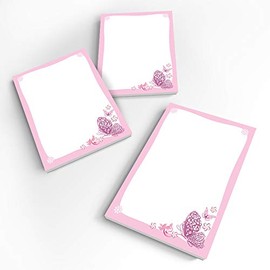 JuNa-Experten 24 Mini Notepads Butterfly Party Bag Guest Gift for Birthday Children's Birthday Wedding Christening Girls (24 Notepads)
