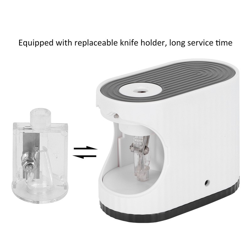 Electric Pencil Sharpener Classroom Cartoon Stationery Auto Stop for Kids