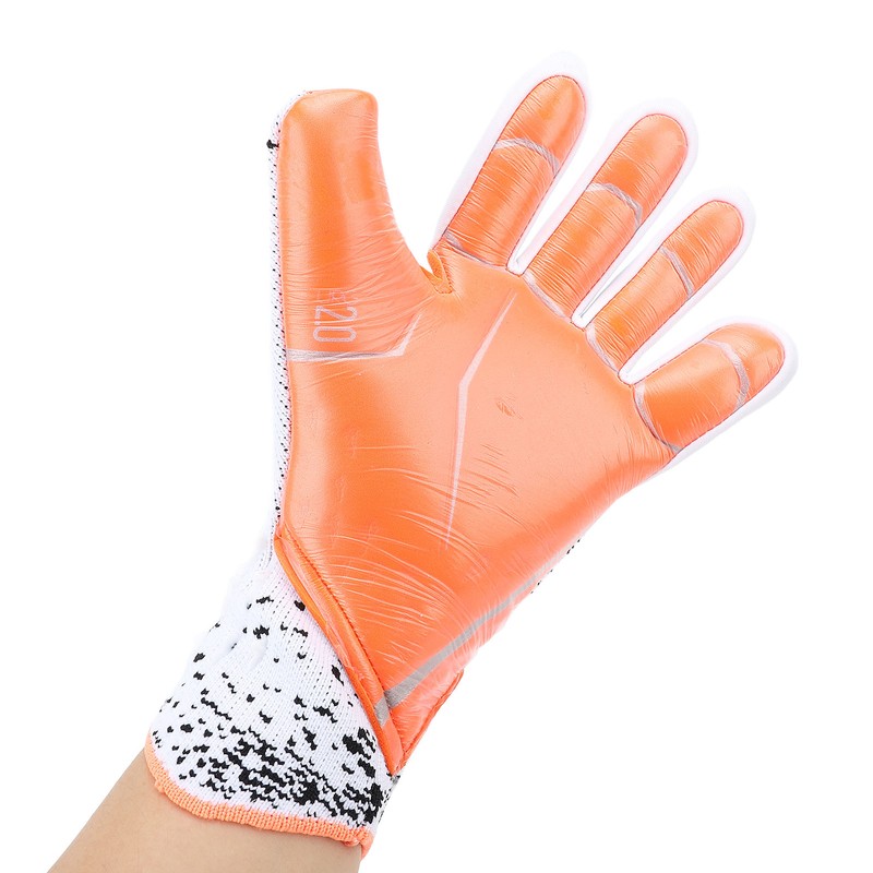 2pcs Soccer Gloves Nylon Polyurethane Fiber Latex Breathable Strong Grip