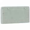 vidaXL Velvet Headboard Cushion in Light Gray - Decorative Bedroom
