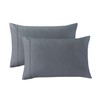 SereneSleep Pillow Cases King Size 2 Pack- Grey Pillowcases 20x40