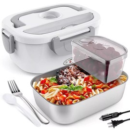 Unbranded 110V Electric Heating Lunch Box Portable for Car Office Food Warmer Container US