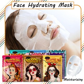 36PCS Facial Sheet Masks Combo Set,Soft Long Lasting Moisturizing Face Mask Sheet for Women and Men,Cleansing Hydrating Face Sheet Masks for All Skin Type