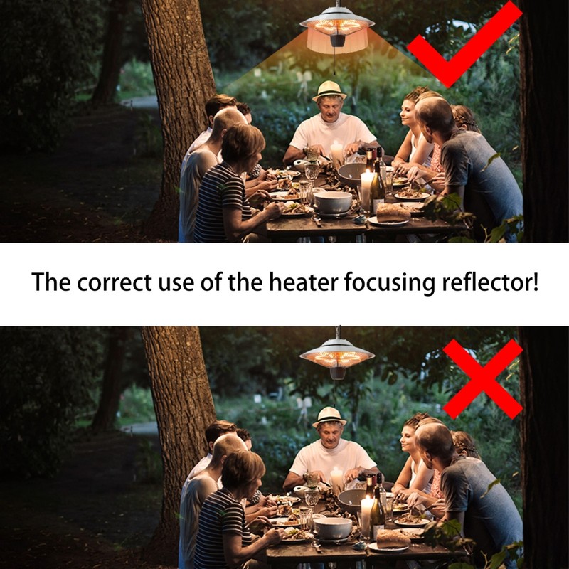 Winter Heater Reflector Shield Outdoor Heater Focusing Reflector Round Heater