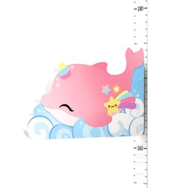 CPJJ Magnetism Baby & Toddler Room Height Chart with 3D Dolphin Measurement Wall Gauge for Kids (65-183cm)