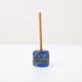 Soulnioi Healing Crystal Stones Incense Holder Irregular Gemstones Incense Stick Burner for Yoga Meditation Home Decor - Lapis Lazuli Crystal