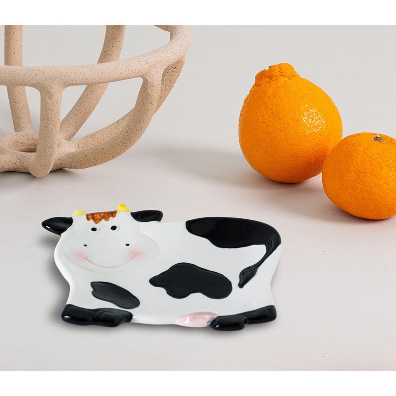 Cow Spoon Rest – Cute Ceramic Cow Shaped Kitchen Spoon
