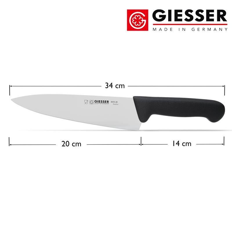 Giesser seit 1776 - Made in Germany - Kochmesser schwarz,