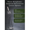 Wablade Three Kingdoms Letter Opener for Desk and Office Display,